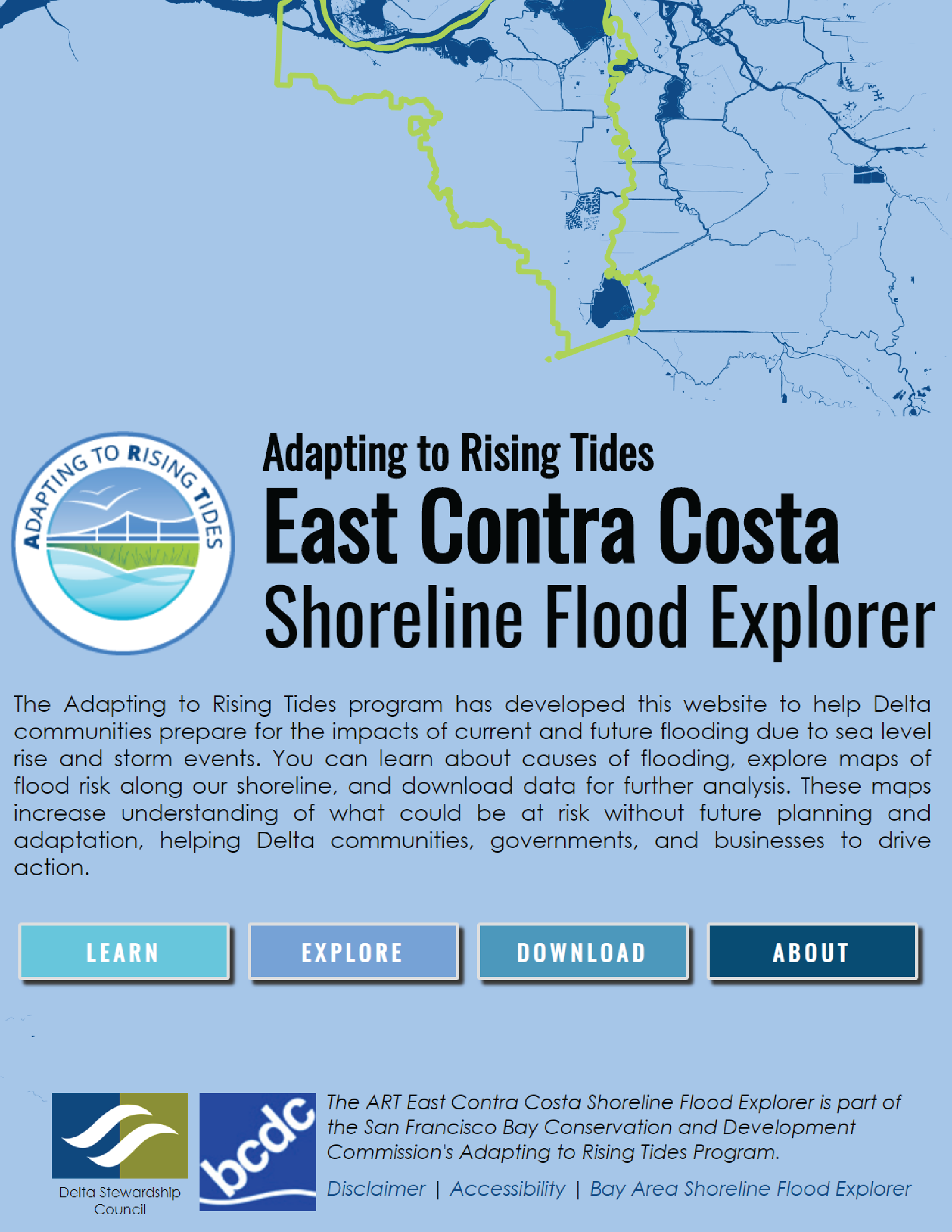 East Contra Costa Shoreline Flood Explorer