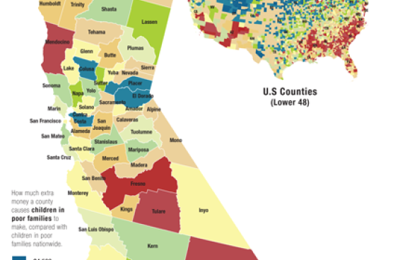 map of best and worst places growth