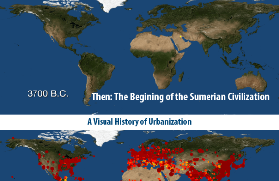 A visual history of urbanization