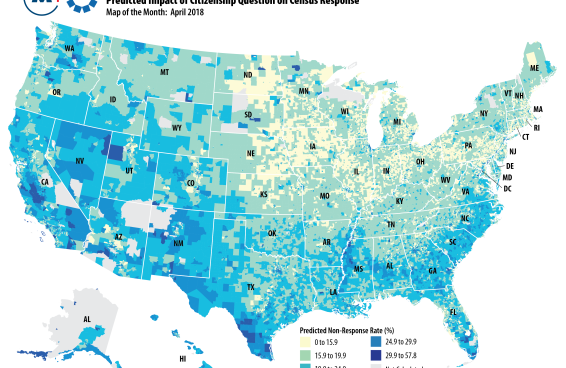 predicted impact of citizenship question on 2020 census
