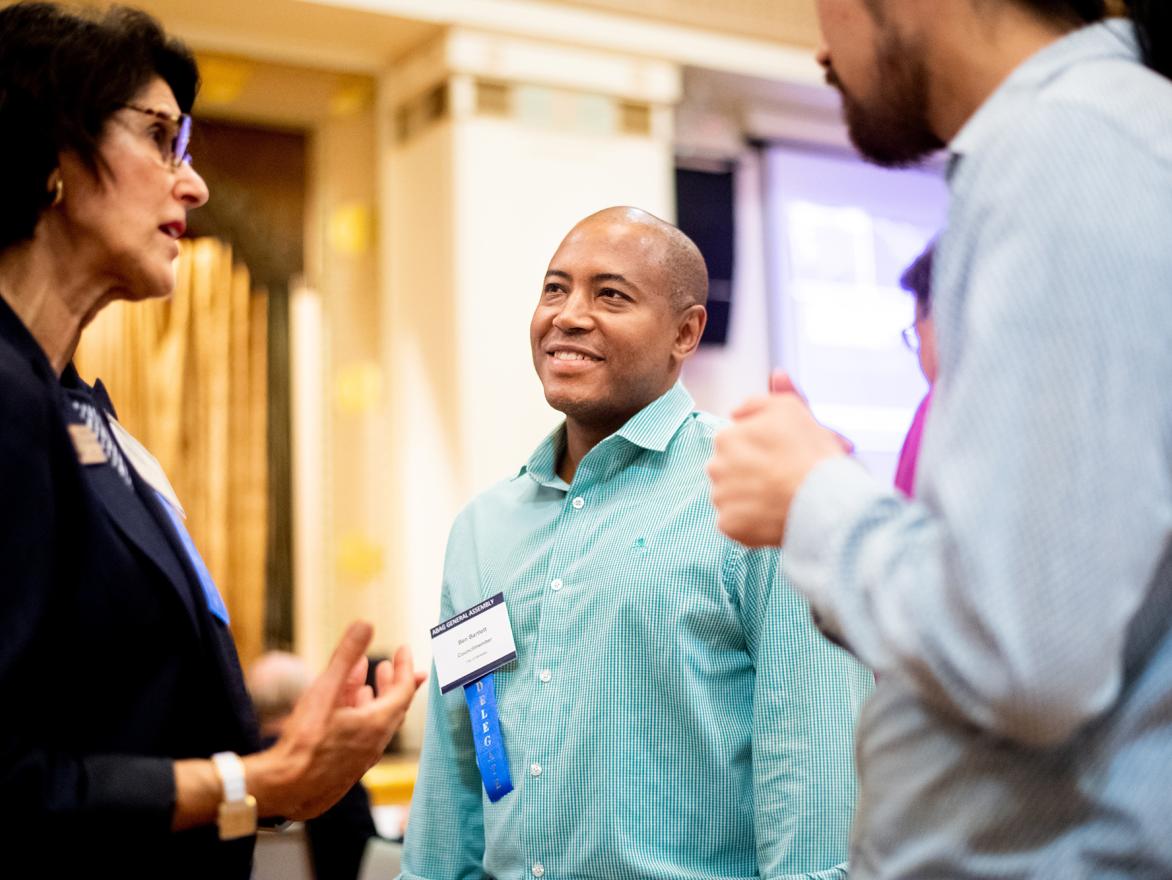 General Assembly attendees talk