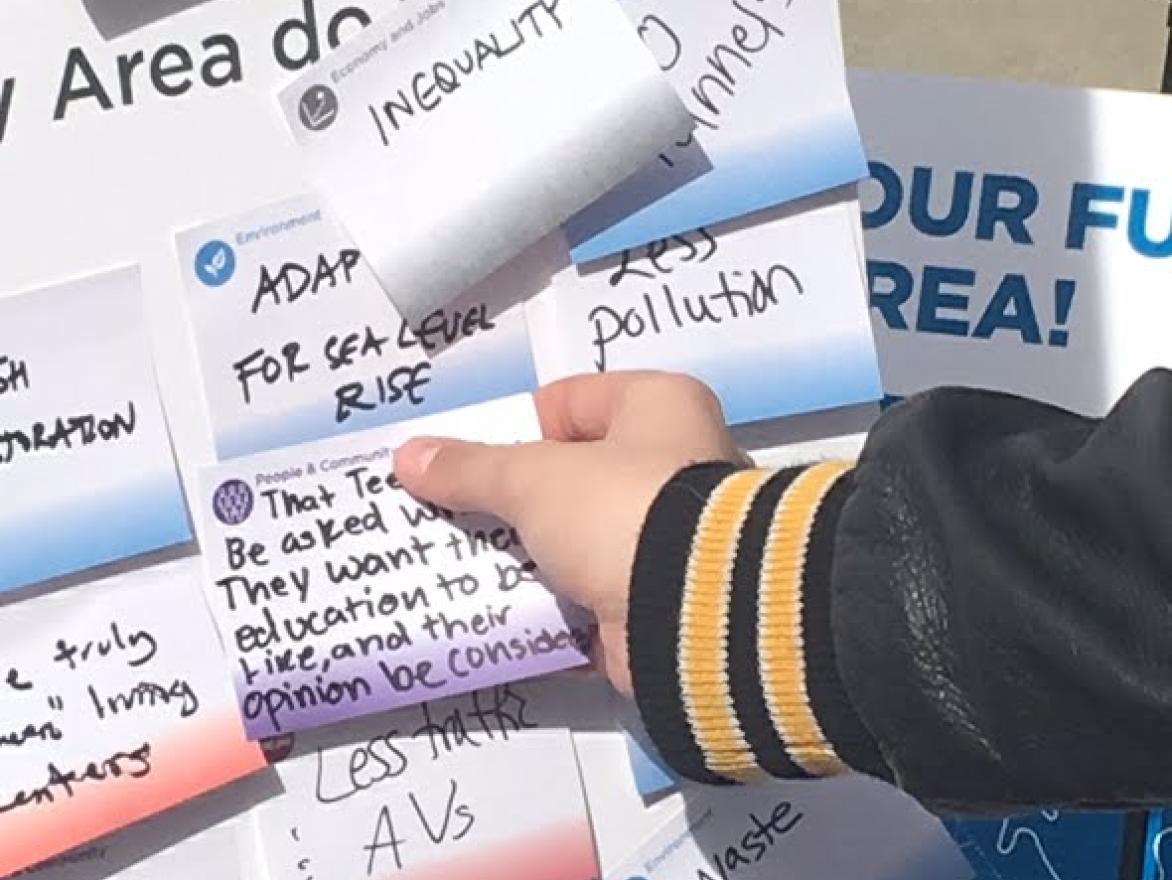 A few of the comments received at one of the outreach events.