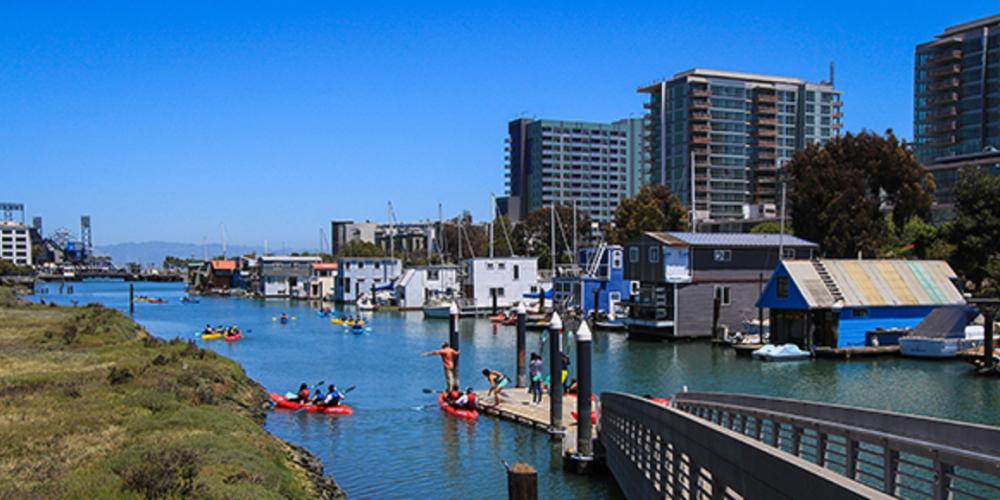 Docks at the water trail