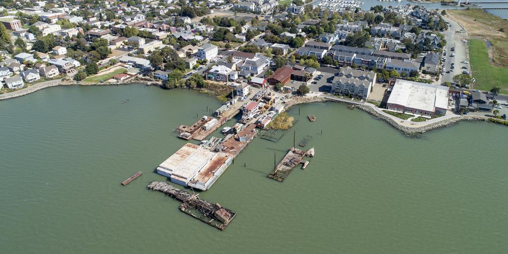 A residential community along Suisun Bay.
