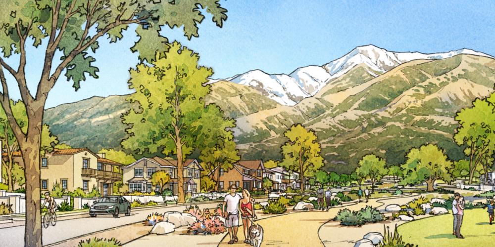Etiwanda Heights Neighborhood Plan cover illustration
