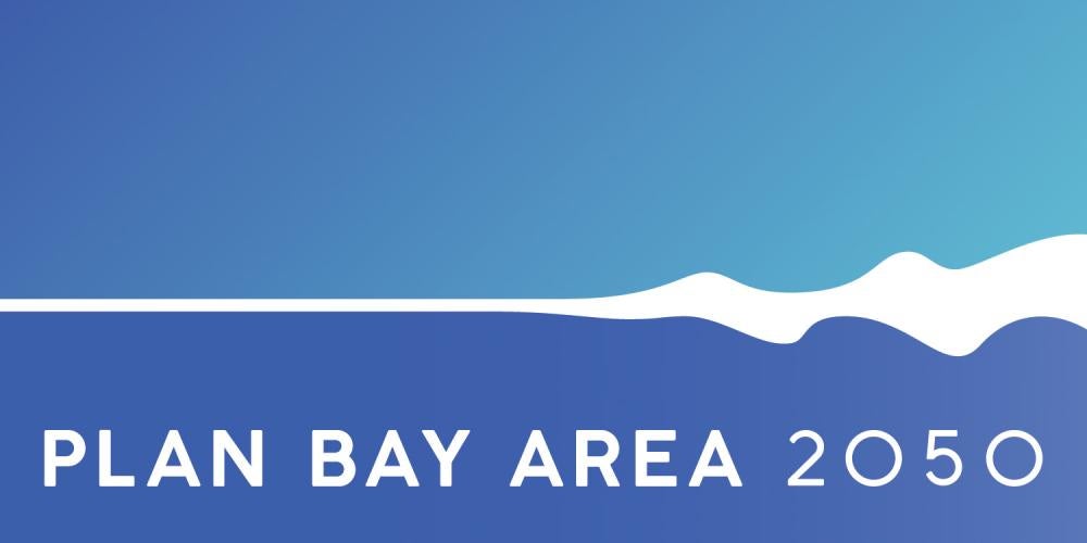 Plan Bay Area 2050 logo.