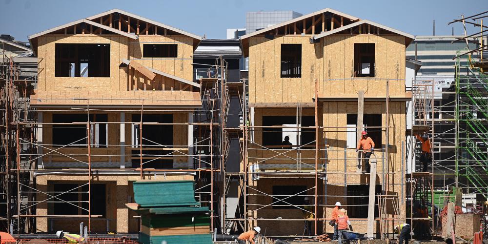 Construction of new multi-family housing.