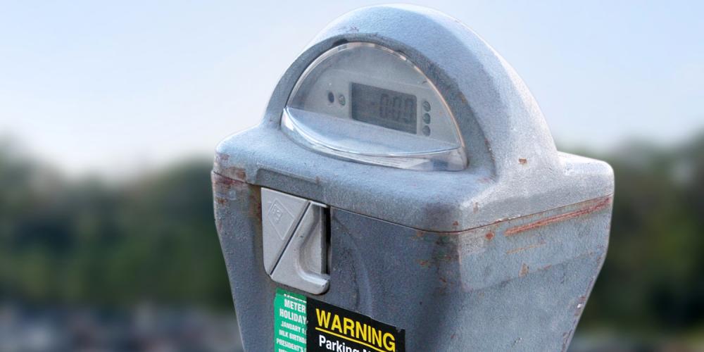 A parking meter.
