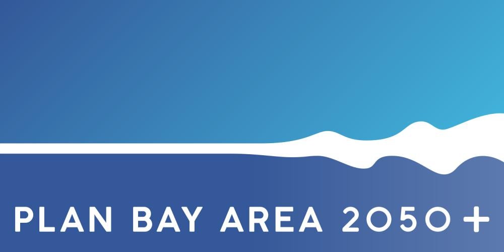 Plan Bay Area 2050+ logo.