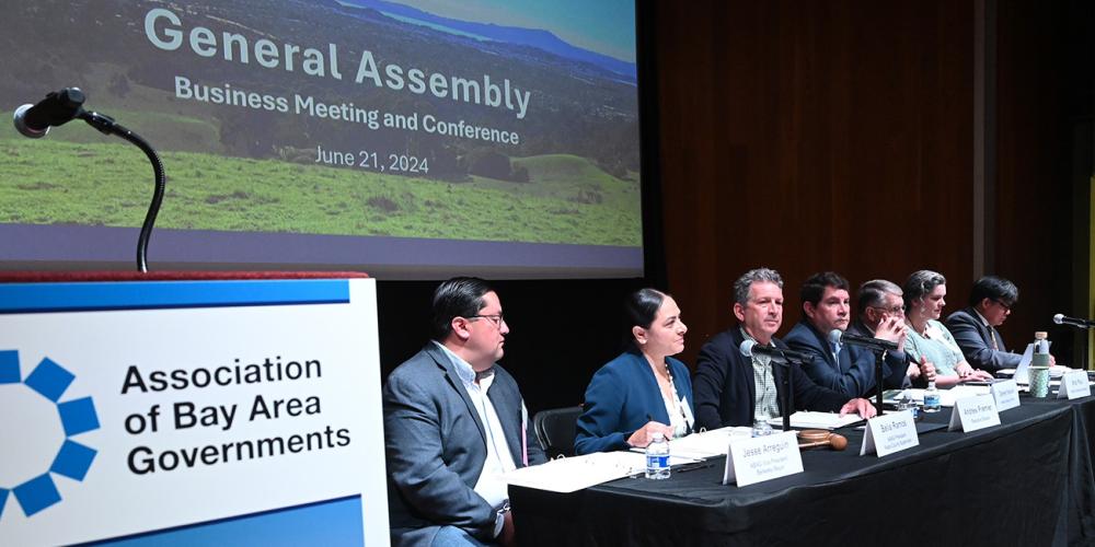 ABAG executive board members on stage at the 2024 general assembly