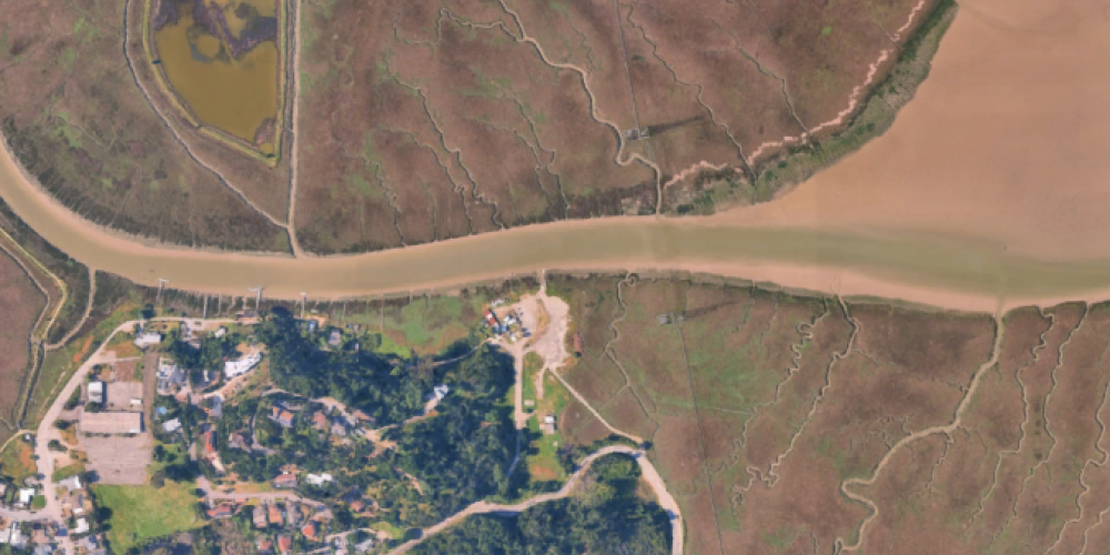 Gallinas Creek. Google Earth image.