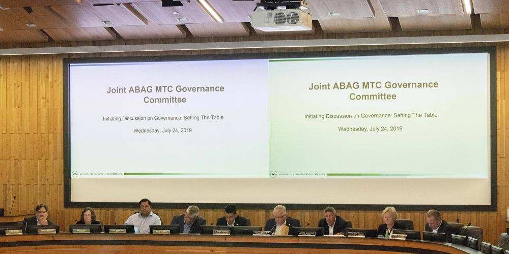 ABAG-MTC meeting in Board Room