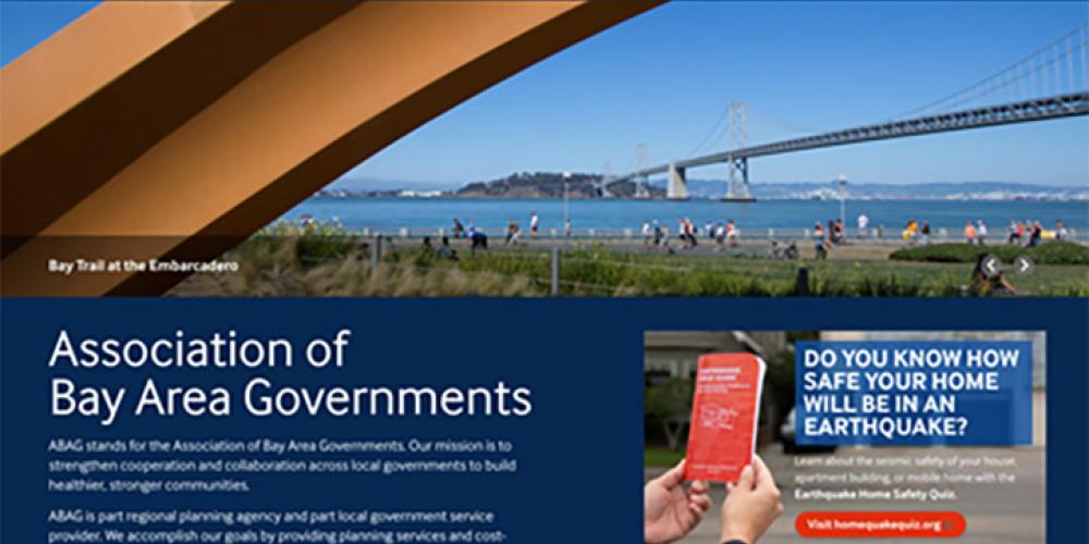 ABAG website home page