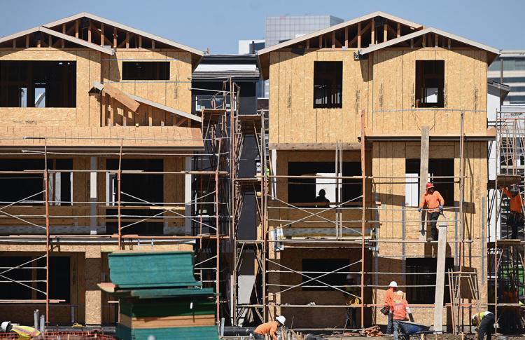 Construction of new multi-family housing.