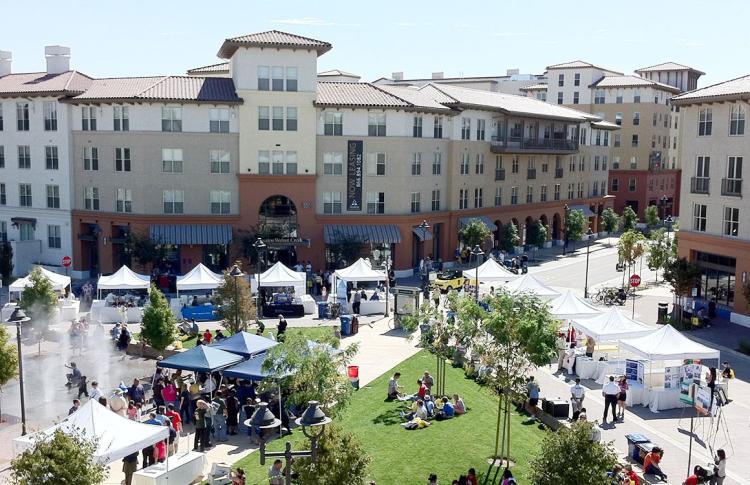Contra Costa BART town square.