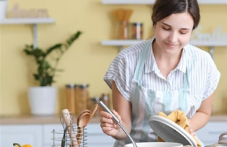 Woman cooking
