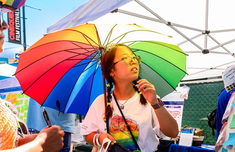 Plan Bay Area 2050+ pop-up workshop at Silicon Valley Pride, Sunday, August 27, 2023, 