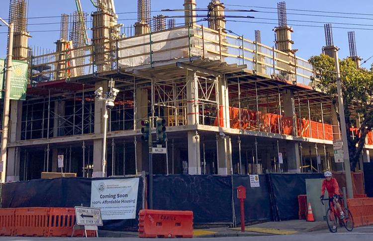 A 100% affordable housing project under construction in San Francisco.