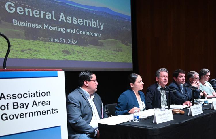 ABAG executive board members on stage at the 2024 general assembly