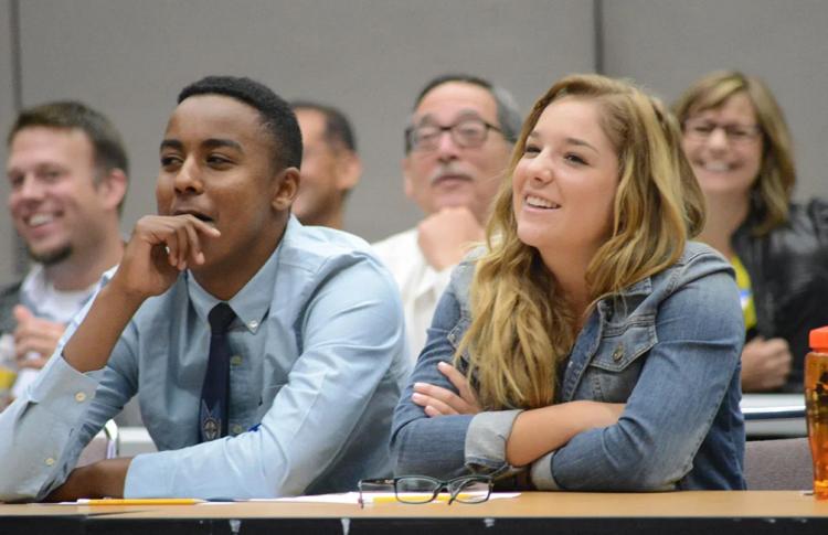 College interns at the Bay Area Metro Center.
