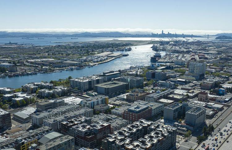 Aerial over Oakland.