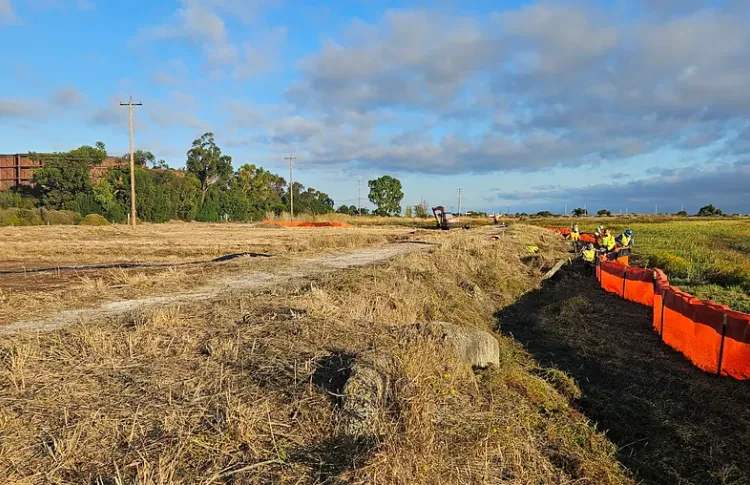 Horizontal levee