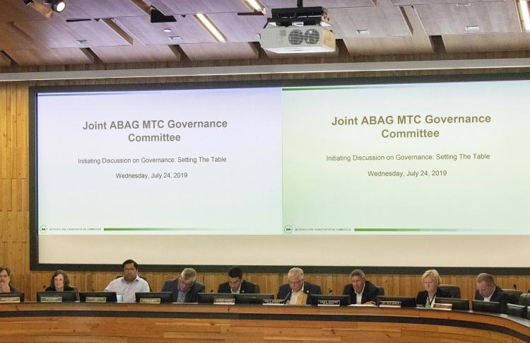 ABAG-MTC meeting in Board Room