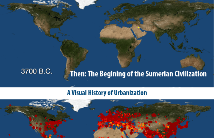 A visual history of urbanization